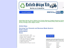Tablet Screenshot of enfield-skips.co.uk
